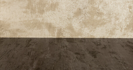 Empty black marble table top with light concrete background. Background for the stand with an empty space for copying. Concept for a promotion, display or product installation.