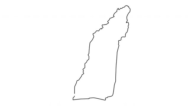 Animated sketch of the Lashkar Gah map in Afghanistan