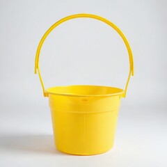 plastic bucket on white
