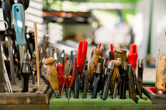 Tools of the trade for an Austrian shoemaker