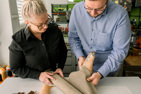 Craftsmanship in action at an Austrian shoemaker's workshop - Powered by Adobe