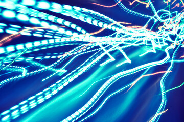 abstract background with light lines of different colors