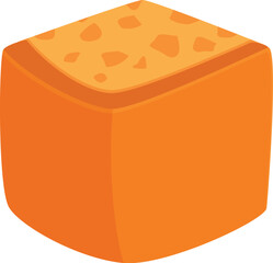 Toast bread croutons icon cartoon vector. Snack stick salt. Value sodium