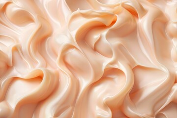 Peach fuzz background pantone, fondo pintura peach fuzz, ondas líquidas abstractas de color melocotón