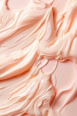 Fototapeta premium Peach fuzz background pantone, fondo pintura peach fuzz, ondas líquidas abstractas de color melocotón
