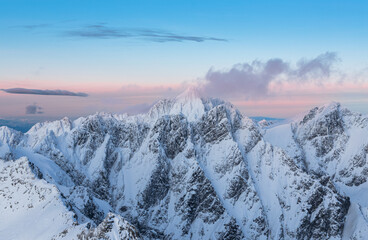 Sunrise over the High Tatras