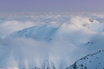 Sunrise over the High Tatras