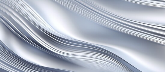 A close-up view of a wavy surface with shimmering silver textures creating an abstract background...