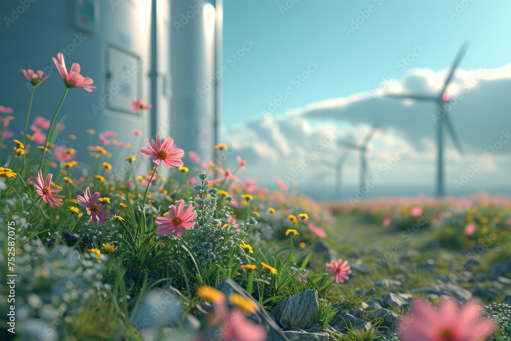 Poster enabling efficient and reliable clean energy solutions with cutting-edge advancements in renewable e