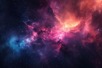 Obraz na płótnie Canvas Stellar panorama unveils mesmerizing cosmic panorama