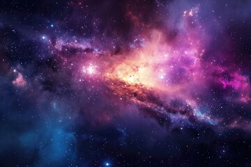 Cosmic wonders mesmerize with breathtaking galactic brilliance - obrazy, fototapety, plakaty