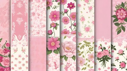 background with floral pattern