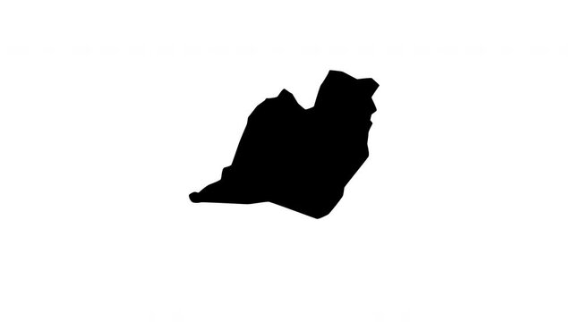 Animated video of Samangan map in Afghanistan