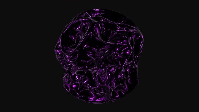 Vibrant purple and swirling shapes dance on a black canvas, forming a captivating design. This mesmerizing image could serve as inspiration for fashion or artistic creation
