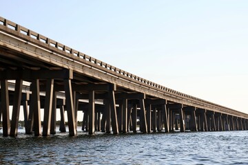 railway bridge over the water