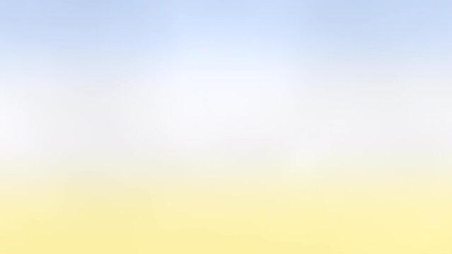 Blurred image of a yellow and blue sky, creating a hazy and unclear atmosphere
