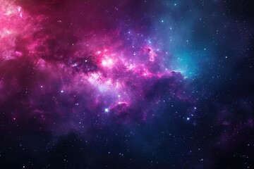 Naklejka premium Galactic wonderland mesmerizes with vibrant astral beauty