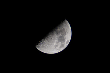 First Quarter Moon Phase Background