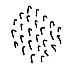 Abstract Simple Doodle Graphic Element