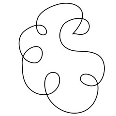 Abstract Simple Doodle Graphic Element