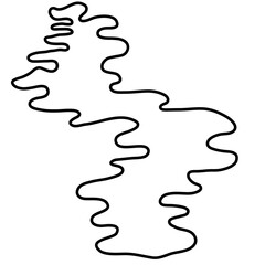 Abstract Simple Doodle Graphic Element