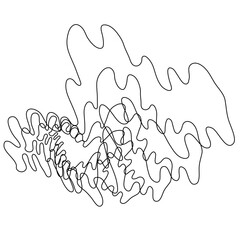 Abstract Simple Doodle Graphic Element