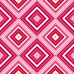 Rhombus and square seamless pattern. The pattern is colored diagonal lines