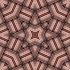 Seamless woven star pattern of stripes and lines. Square abstract pattern.