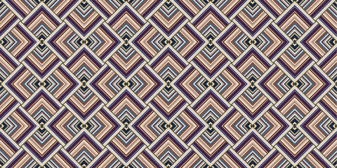 Seamless abstract geometric pattern from lines. Wide panoramic seamless Art texture.