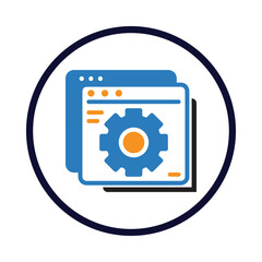 Application, infographic, website, web, gear, setting, web infographic icon