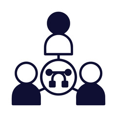 Fototapeta premium Arrangement, convening, man, people, meeting, round table meeting, business meeting, business round table meeting icon