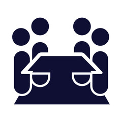Arrangement, convening, man, people, meeting, round table meeting, business meeting, business round table meeting icon