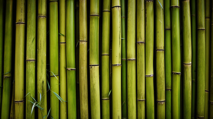 Obraz premium Seamless Pattern of Vertical Green Bamboo Stalks. Nature Background Concept