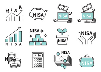 NISAのアイコンセット