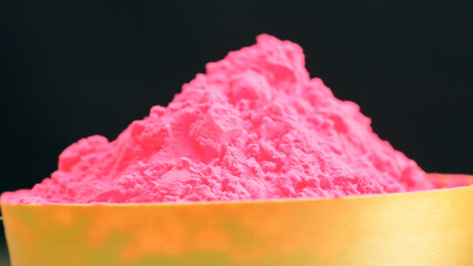 Pink Color Powder For Holi Festival