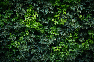 Obraz premium Lush Green Ivy Wall - Dense Foliage Pattern for Natural Backgrounds and Eco-friendly Concepts