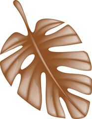 colorful monstera leaf art. Modern tropical floral illustration. on transparent, png. Floral beach. Summer element.Disco