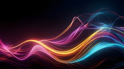 Fototapeta premium Colorful Neon Flow