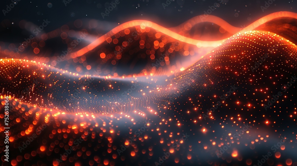 Poster abstract digital background. can be used for technological processes, neural networks and ai, digita