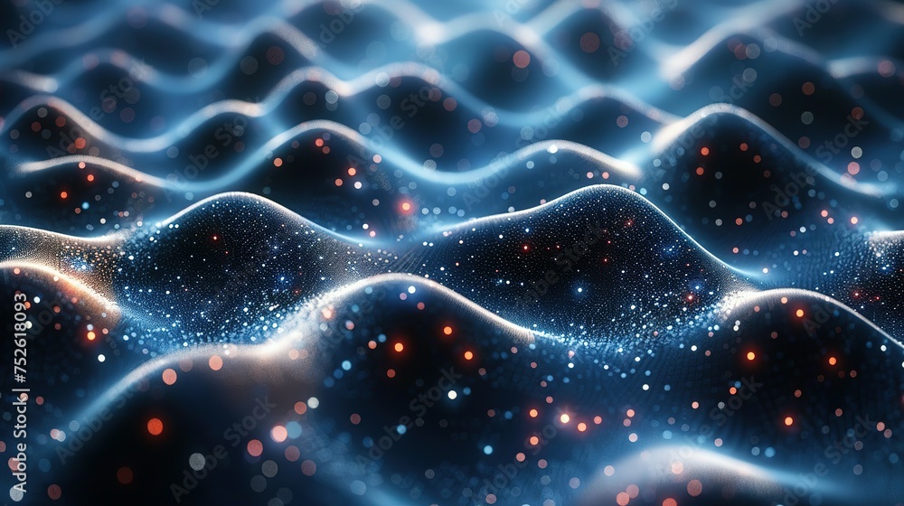 Poster abstract digital background. can be used for technological processes, neural networks and ai, digita