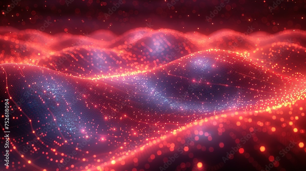 Aufkleber abstract digital background. can be used for technological processes, neural networks and ai, digita