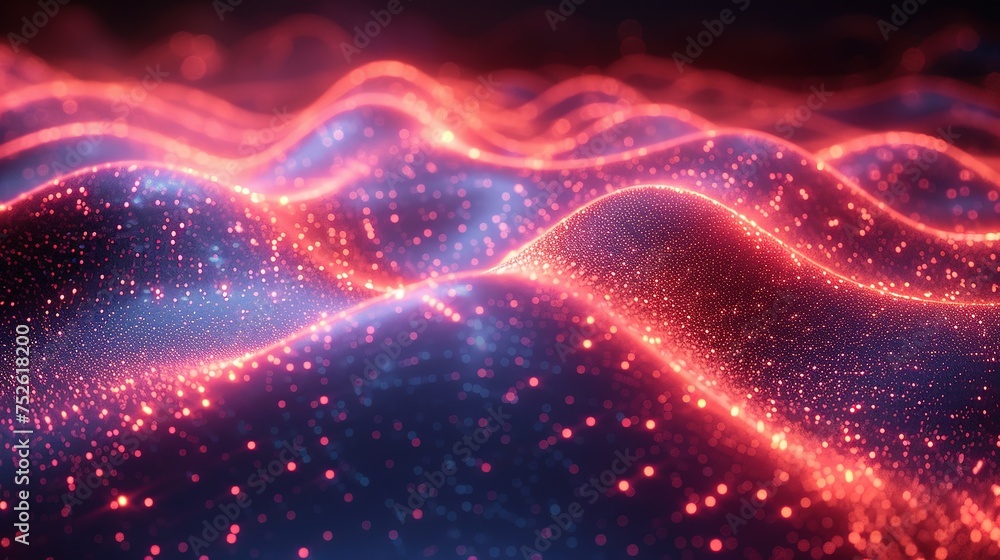 Poster abstract digital background. can be used for technological processes, neural networks and ai, digita