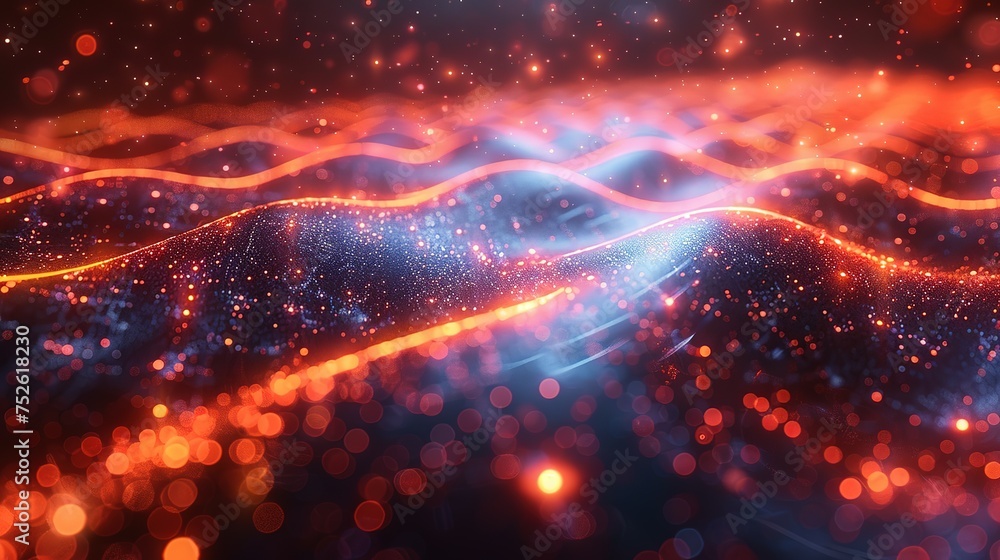 Poster abstract digital background. can be used for technological processes, neural networks and ai, digita
