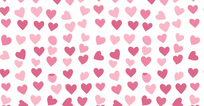 Artistic vector illustration of heart seamless background pattern