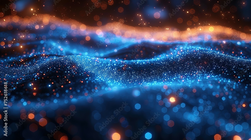 Poster abstract digital background. can be used for technological processes, neural networks and ai, digita