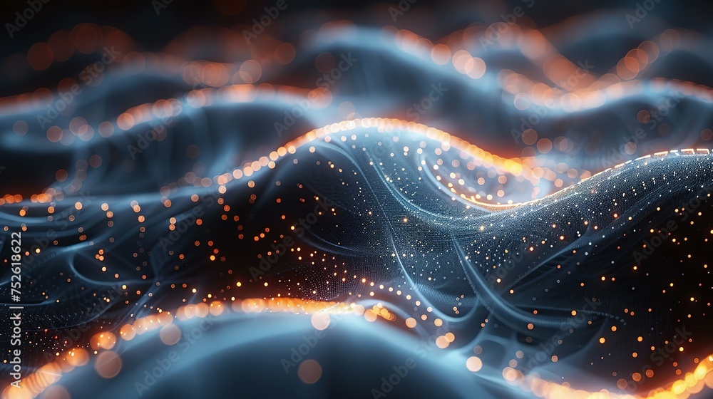 Aufkleber abstract digital background. can be used for technological processes, neural networks and ai, digita