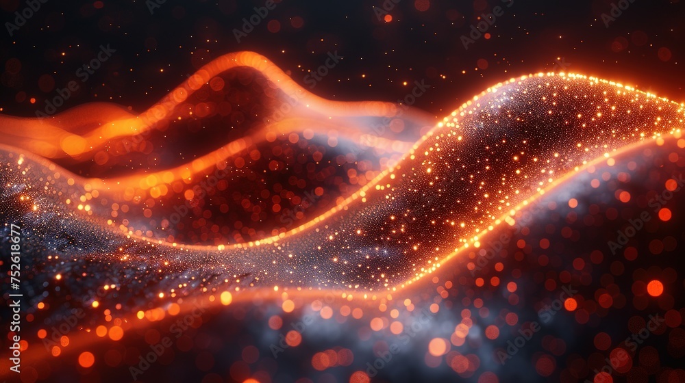 Poster abstract digital background. can be used for technological processes, neural networks and ai, digita