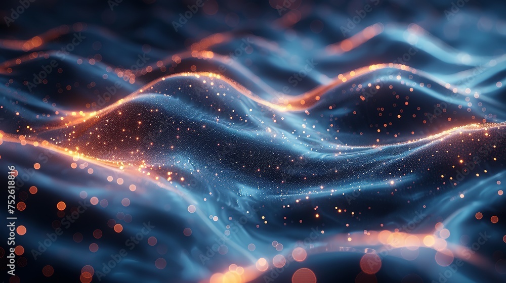 Poster abstract digital background. can be used for technological processes, neural networks and ai, digita