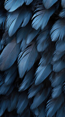 Fototapeta premium background of black feathers, bird, magpie, crow, banner, space for text, abstract pattern, nature, plumage, animals, wing, flight, wallpaper, illustration, art, ornithology, fashion
