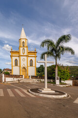 Igreja no distrito de Barra Feliz, cidade de Santa Bárbara, Estado de Minas Gerais, Brasil